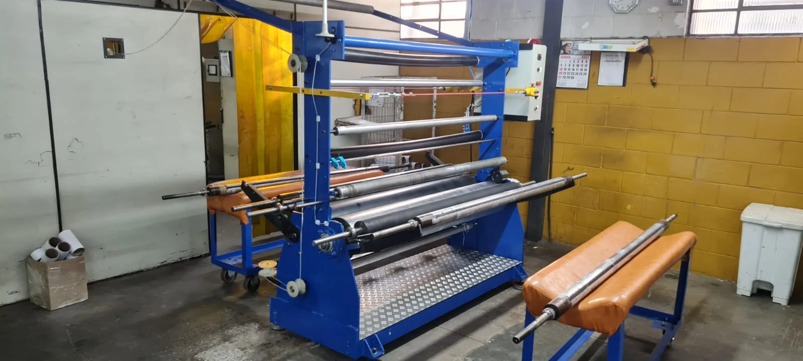 Máquina industrial desenvolvida e montada pela ESC